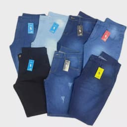 Bermuda Jeans Masculina Slim