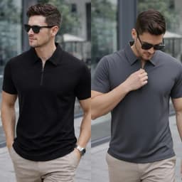 Camisa Polo Tecido Tech