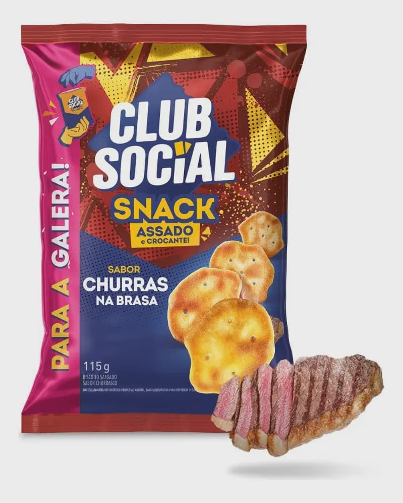 Club Social Snack Churras 115g