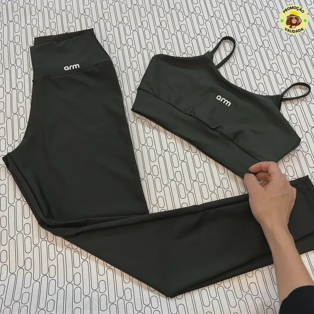 Conjunto Feminino Fitness Top e Legging