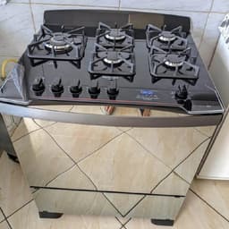 Dako Fogão Diplomata Glass Style 5 Bocas