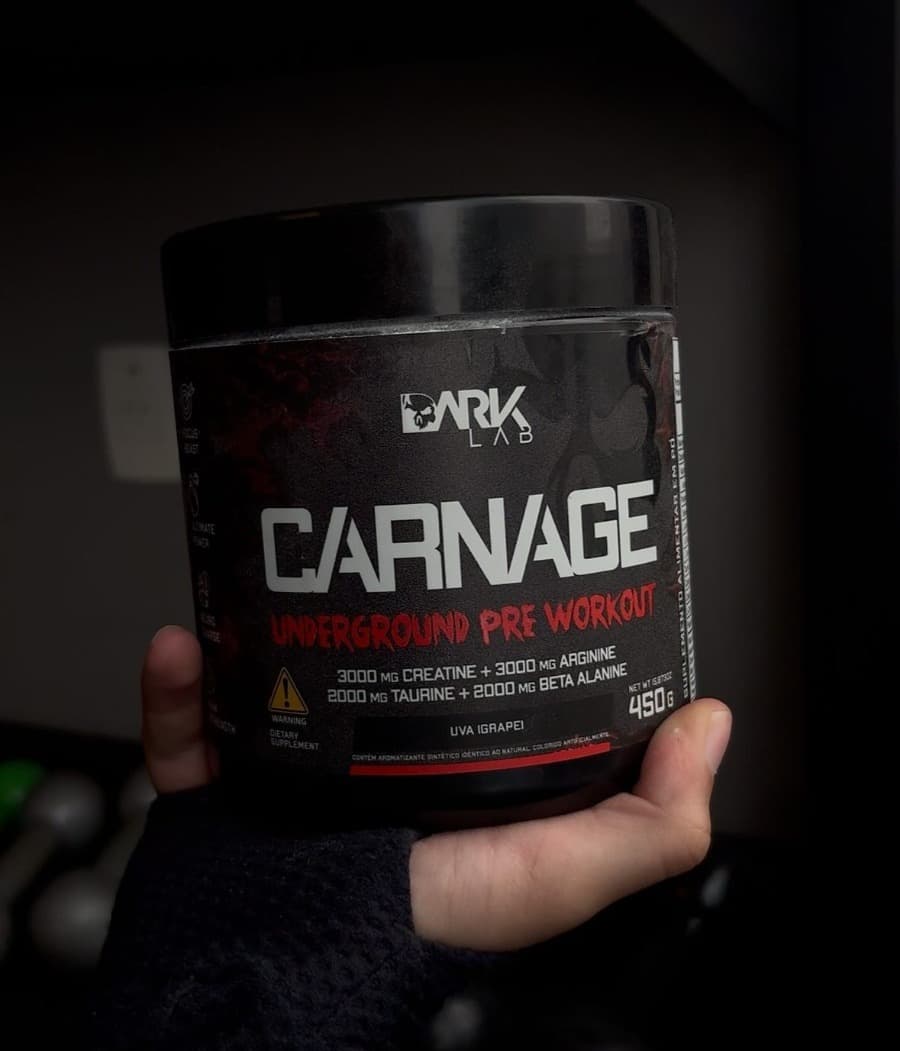 Dark Lab Pré Treino Carnage Uva 450g