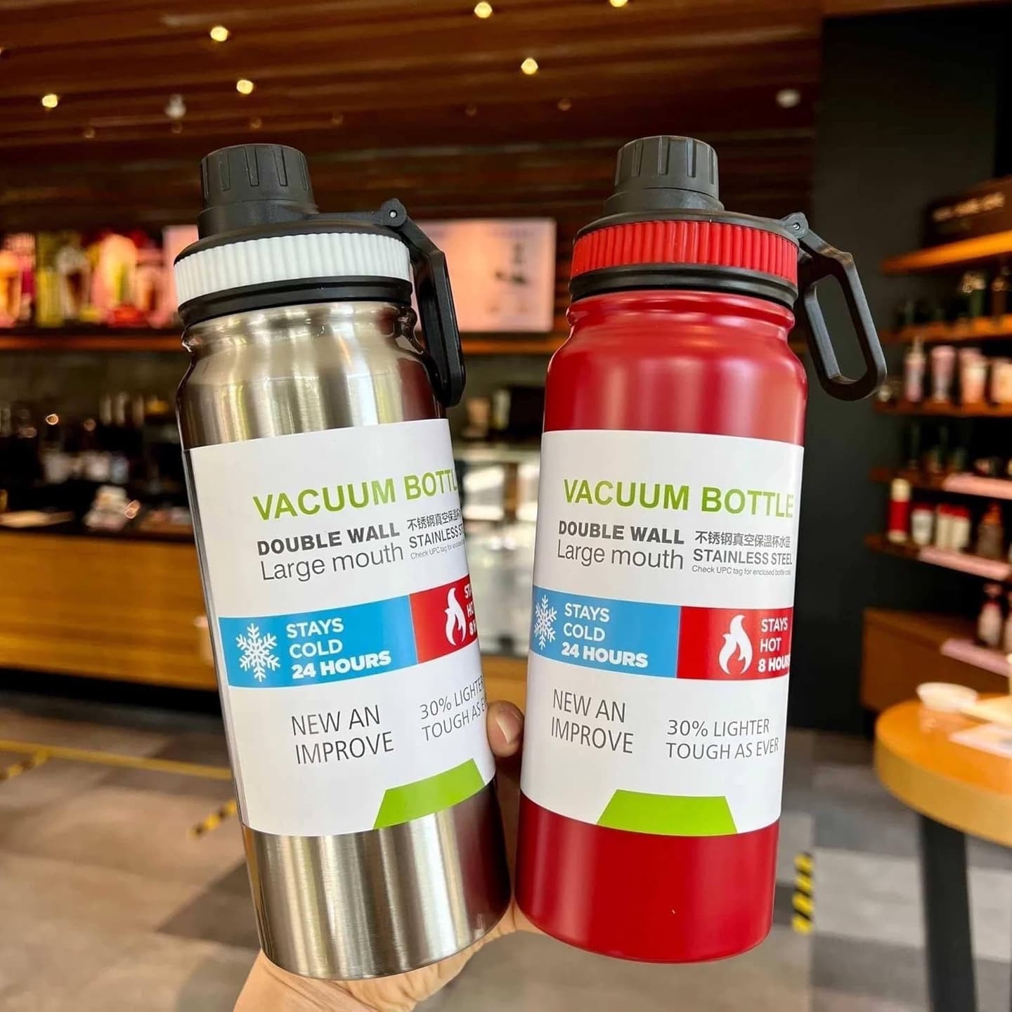 Garrafa Térmica Squeeze Inox 800ml