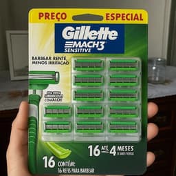 Gillette Mach3 Sensitive 16 Unidades