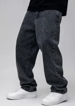 Jeans Marmorizada Bag Calça