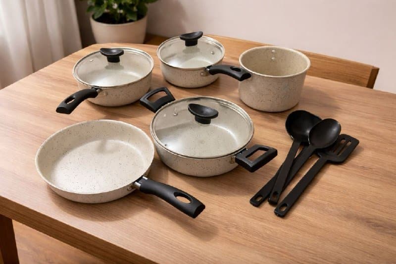 Jogo De Panelas 8 Peças Teflon