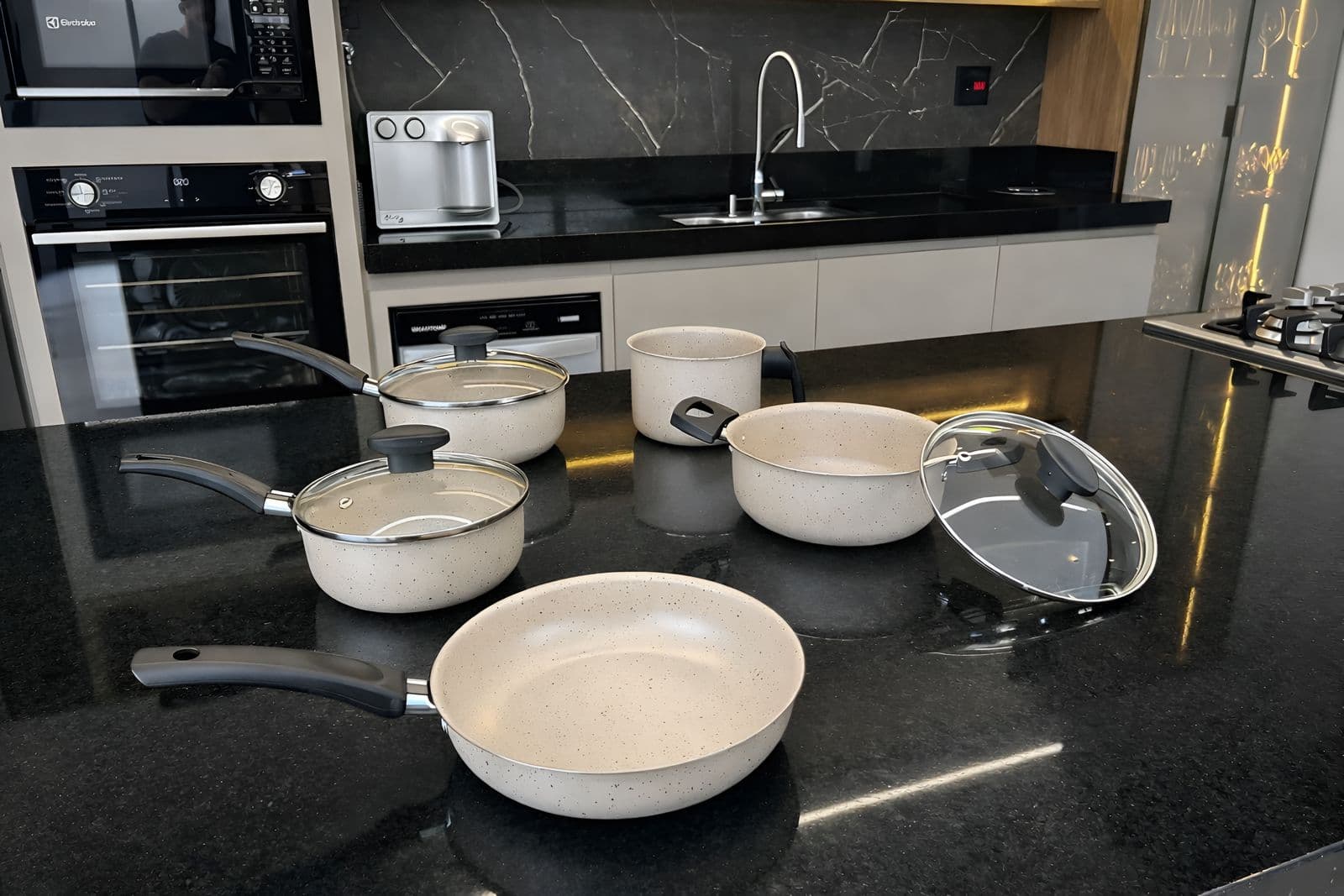 Jogo De Panelas 8 Peças Teflon