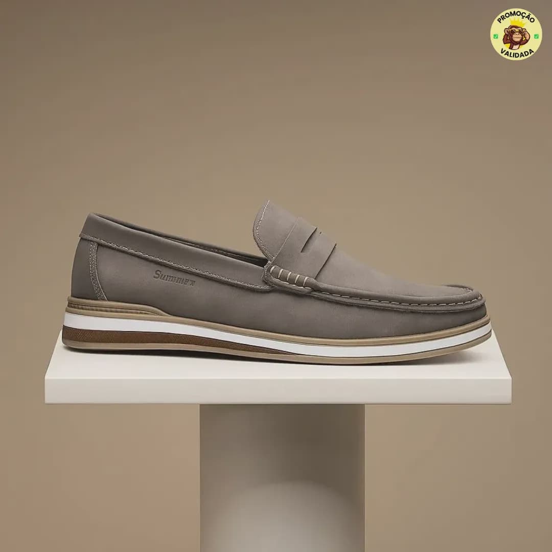 Mocassim Masculino Couro Confortável