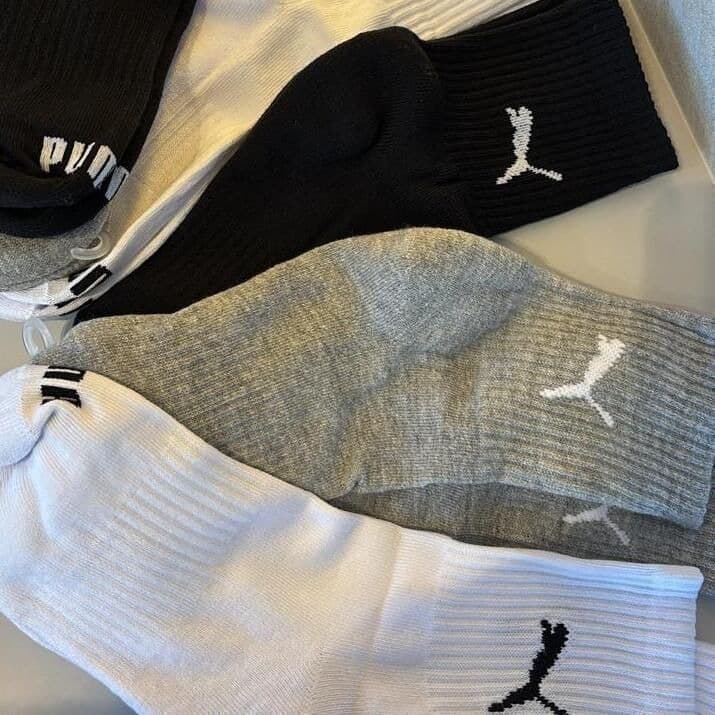 Puma Meias Cano Médio Kit 6 Pares