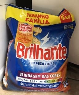 Brilhante Sabão Em Pó Limpeza Total 4Kg