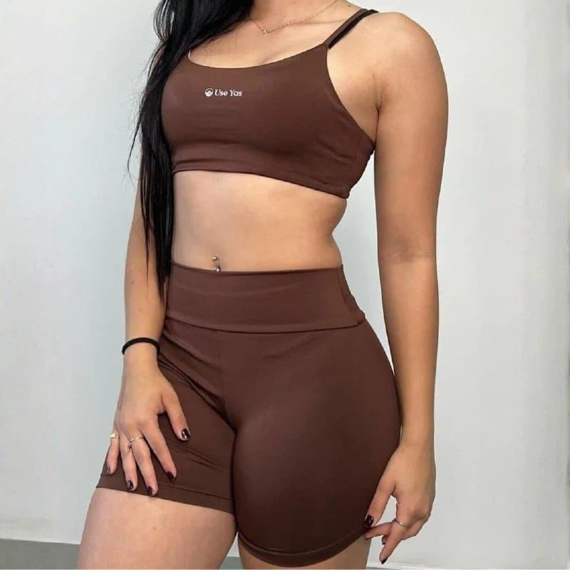 Conjunto Fitness Virginia Top Shorts