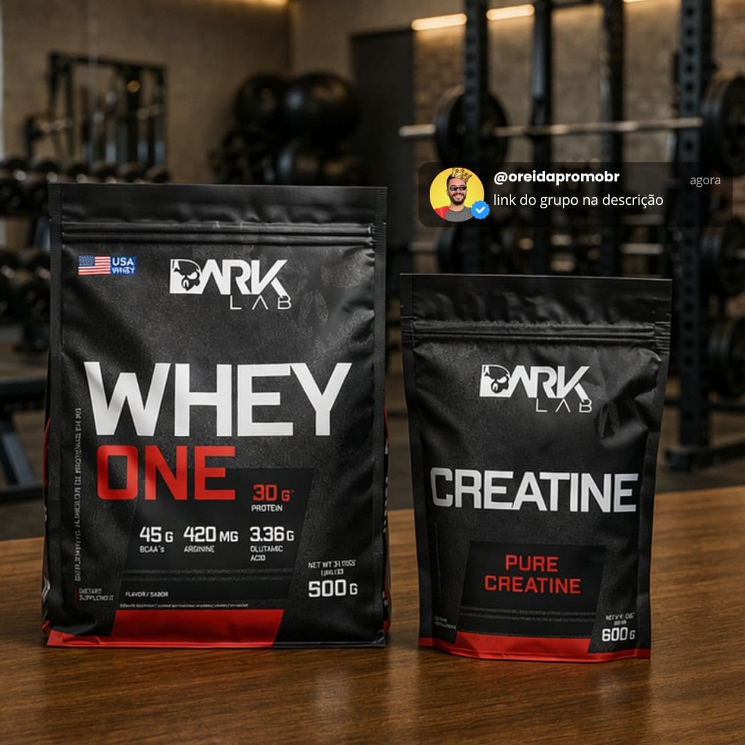 Dark Lab Kit Whey Protein 900g Creatina Monohidratada 600g