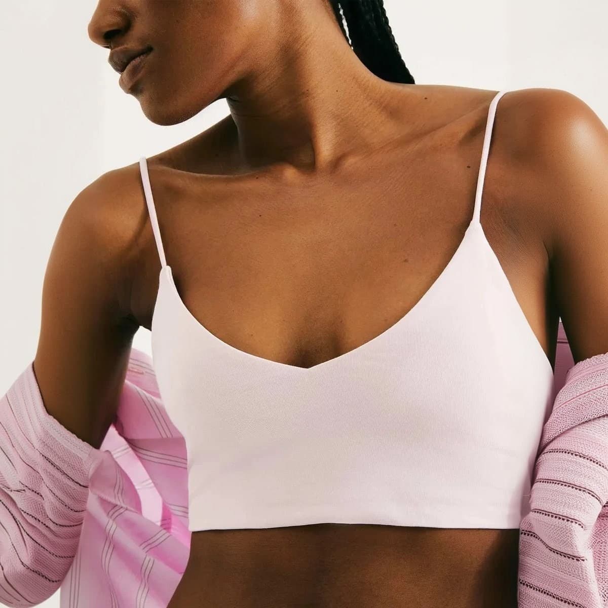 Hering Top Decote V Malha de Algodão