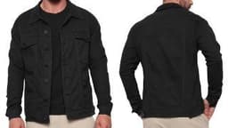 Jaqueta Sarja Jeans Slim Masculina