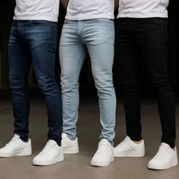 Kit 3 Calças Jeans Skinny