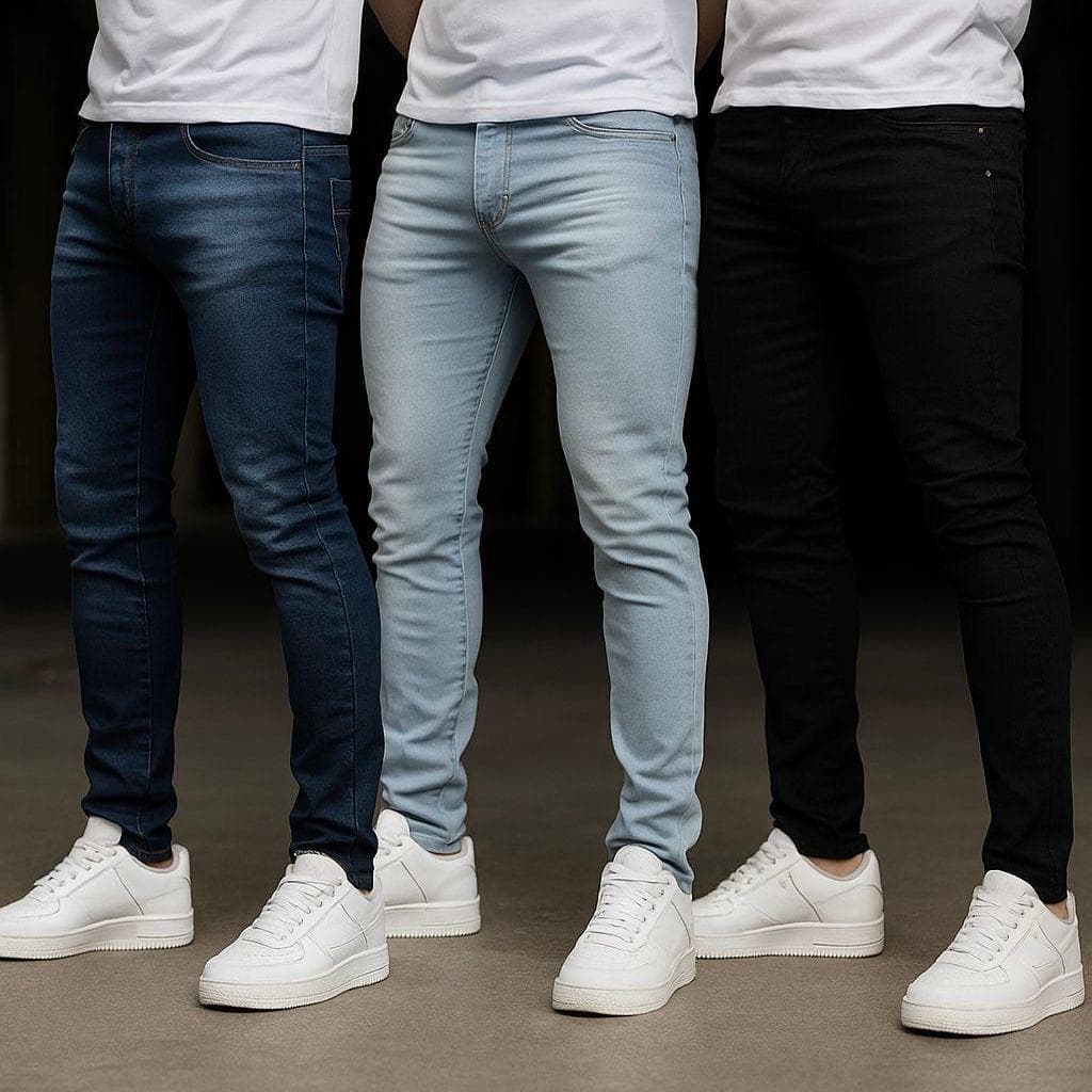 Kit 3 Calças Jeans Skinny