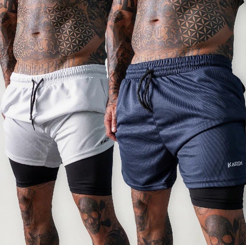 Kit Shorts Masculino 2 Em 1