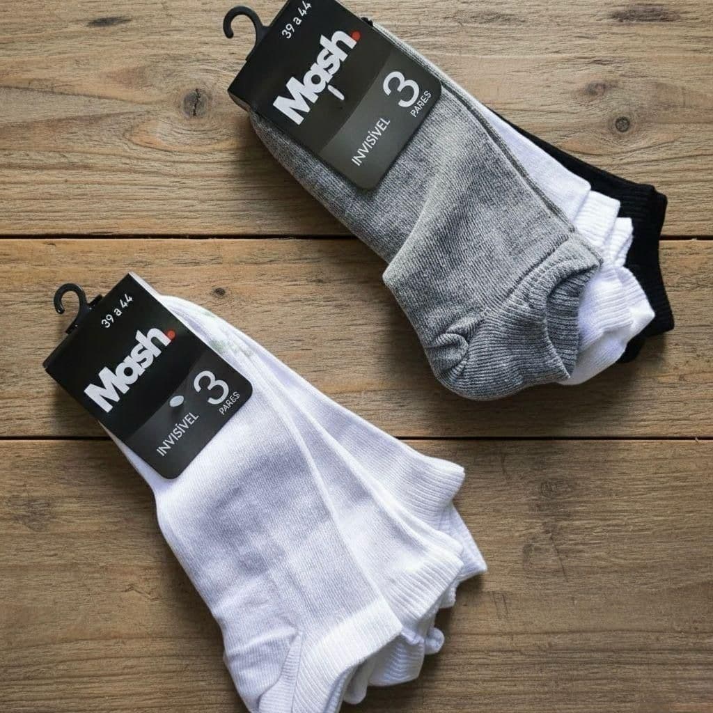 Meias Mash Invisível Kit 10 Pares