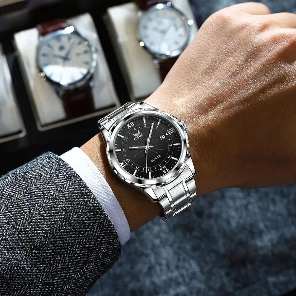 OPK Relógio Pulseira Aço Inoxidável OPK-6003