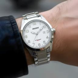Orient Relógio Masculino Prateado
