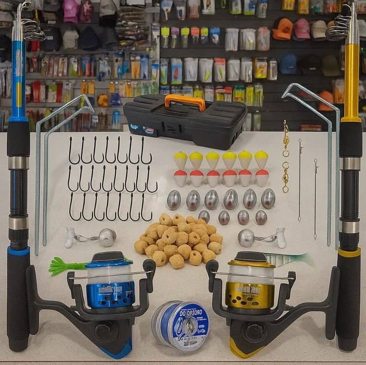 Vara De Pesca Completa 2 Varas 2 Molinetes