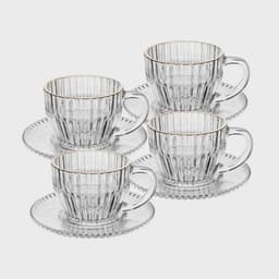 Wolff Kit 4 Xícaras de Café Cristal Luxo